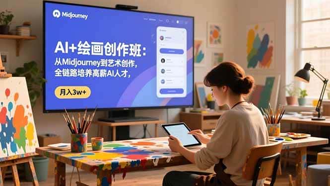 (16597期)AI+绘画创作班:从Midjourney到艺术创作,全链路培养高薪AI人才,月入3w+ (16597期)AI+绘画创作班:从Midjourney到艺术创作,全链路培养高薪AI人才,月入3w+