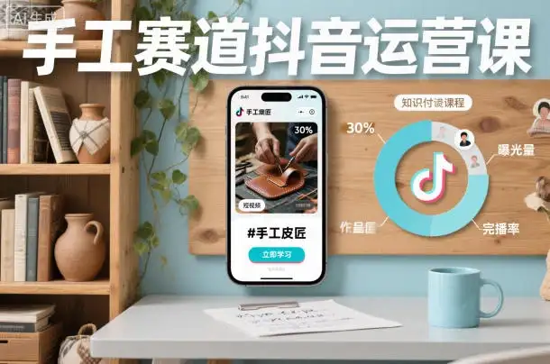 【精】手工赛道抖音运营课,手工赛道流量运营 【精】手工赛道抖音运营课,手工赛道流量运营