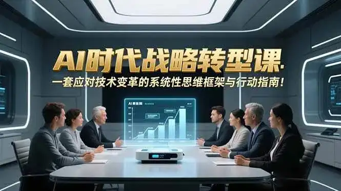 （16989期）AI时代战略转型课：一套应对技术变革的系统性思维框架与行动指南！-优优云创网