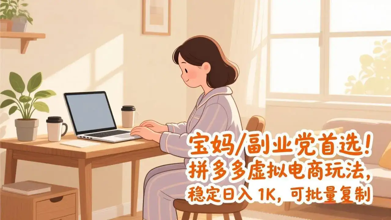 (17155期)宝妈 / 副业党首选!拼多多虚拟电商玩法,稳定日入 1K,可批量复制 (17155期)宝妈 / 副业党首选!拼多多虚拟电商玩法,稳定日入 1K,可批量复制