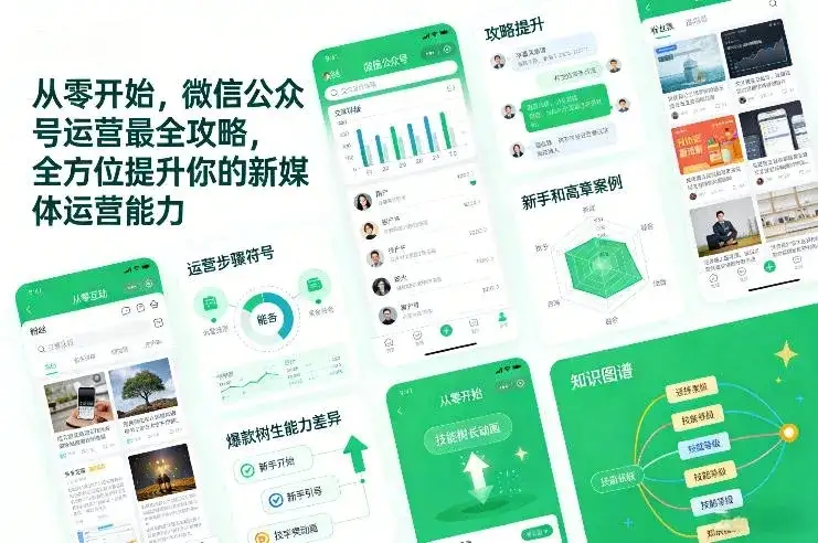 【精】从零开始，微信公众号运营最全攻略，全方位提升你的新媒体运营能力-优优云创网