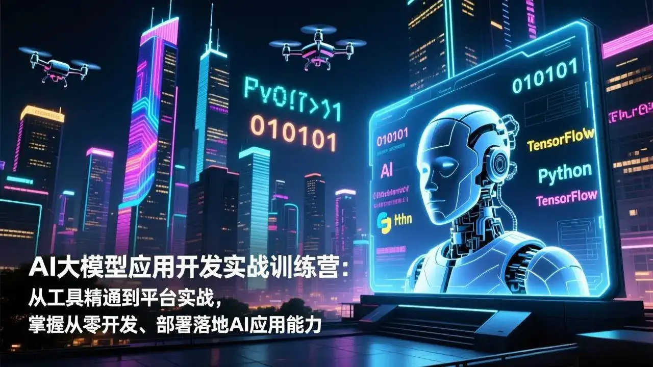 (17058期)AI大模型应用开发实战训练营:从工具精通到平台实战,掌握从零开发、部署落地AI应用能力 (17058期)AI大模型应用开发实战训练营:从工具精通到平台实战,掌握从零开发、部署落地AI应用能力
