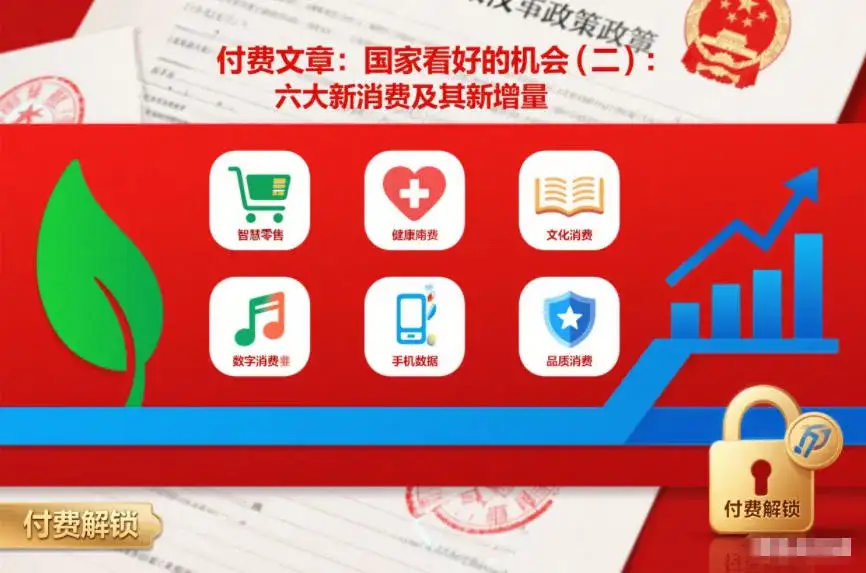付费文章：国家看好的机会(二)：六大新消费及其新增量-优优云创网