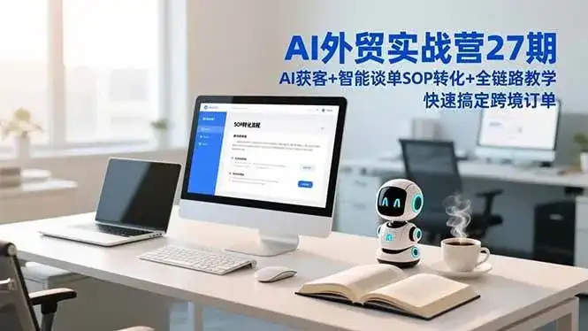 （16938期）AI外贸实战营27期，AI获客+智能谈单+SOP转化+全链路教学，快速搞定跨境订单-优优云创网