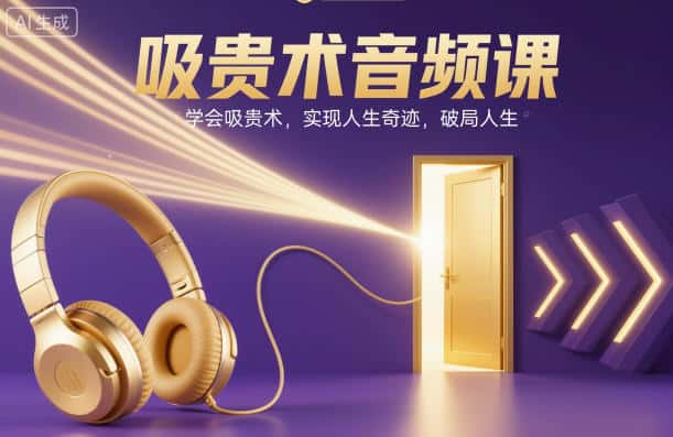 吸贵术音频课,学会吸贵术,实现人生奇迹,破局人生 吸贵术音频课,学会吸贵术,实现人生奇迹,破局人生