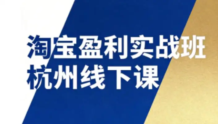【精】淘宝盈利实战班杭州线下课12月26-28日(音频+字幕),帮你掌握SOP流程+12门核心技术 【精】淘宝盈利实战班杭州线下课12月26-28日(音频+字幕),帮你掌握SOP流程+12门核心技术