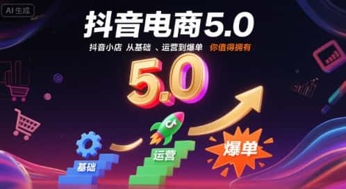 抖音电商5.0，抖音小店从基础、运营到爆单，你值得拥有（更新12月）-优优云创网