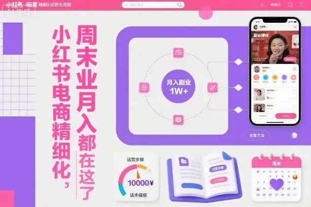 【精】小红书电商精细化运营全流程,周末副业月入1W+,全套方法都在这了 【精】小红书电商精细化运营全流程,周末副业月入1W+,全套方法都在这了