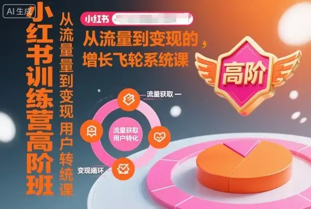 【精】小红书训练营高阶班,从流量到变现的增长飞轮系统课 【精】小红书训练营高阶班,从流量到变现的增长飞轮系统课