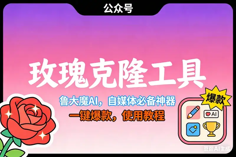(16873期)玫瑰克隆,鲁大魔ai,自媒体必备神器,一键爆款工具,详细教程 (16873期)玫瑰克隆,鲁大魔ai,自媒体必备神器,一键爆款工具,详细教程
